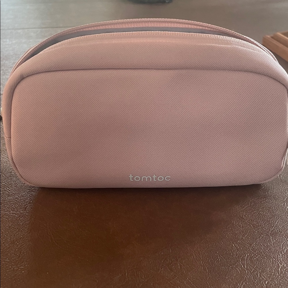 Tomtoc Pink Electronic/Cosmetic Bag